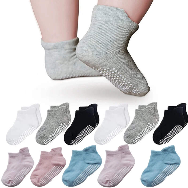 

3Pair/lot New Baby Socks Boys Girls Children's Non slip Socks