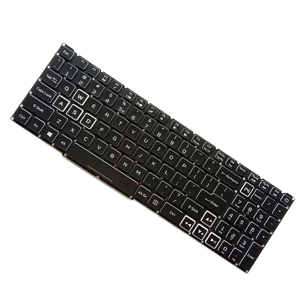 

Backlit Keyboard Fluent Typing Input Equipment with Backlight Computer Components Replacement for Acer Nitro AN515-57