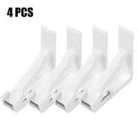 4pcs tablecloth clips 5 55 51 7cm white table cloth clamps for straighten fix tablecloth wedding party household accessories