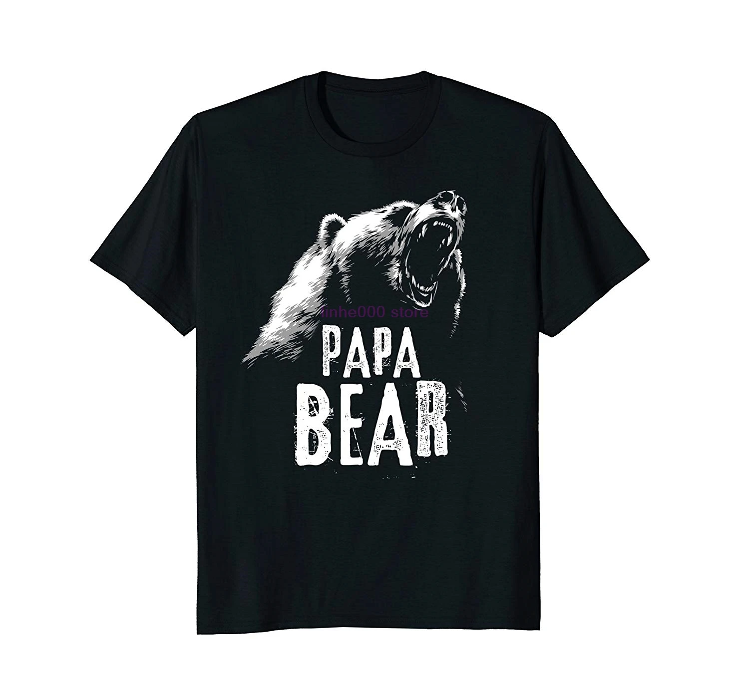 

Фирменная мужская рубашка GILDAN, футболка с надписью «Papa Bear Best Dad», подарок на день отца