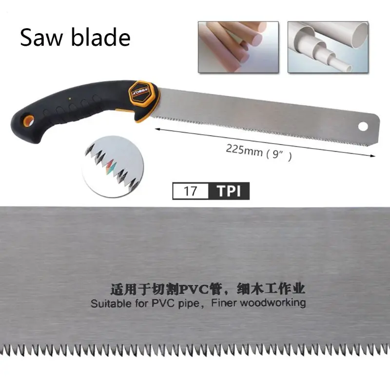 

3in1 Camping Pruning Folding Hand Saw Woodworking Gardening Tool for Metal Wood Hand Tools