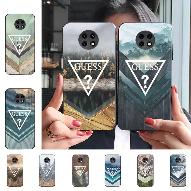 

Luxury Guess Forest Geometry Wood Nature Phone Case For Redmi 9 5 S2 K30pro Silicone Fundas for Redmi 8 7 7A note 5 5A