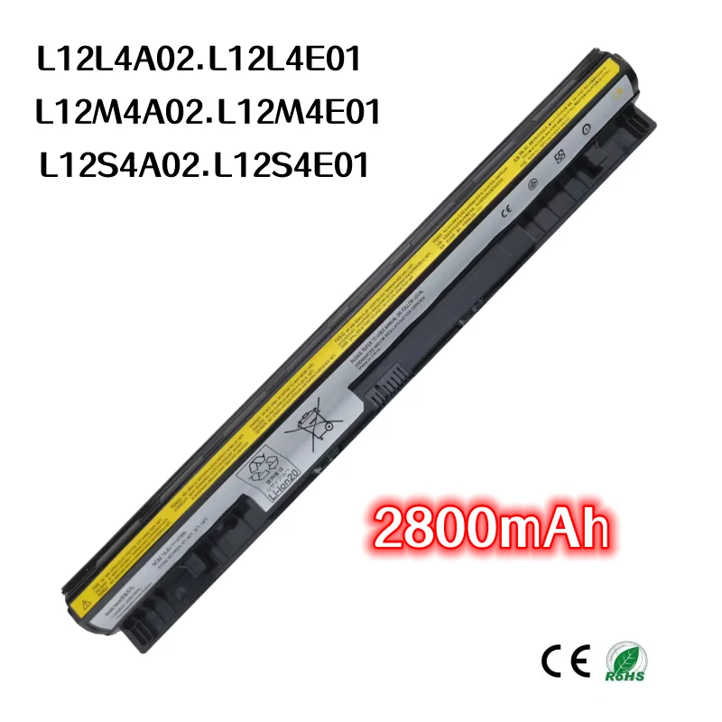 Аккумулятор 2800 мАч для ноутбука Lenovo L12L4A02 L12L4E01 L12M4A02 L12M4E01 L12S4A02 L12S4E01, Идеальная совместимость и плавное использование