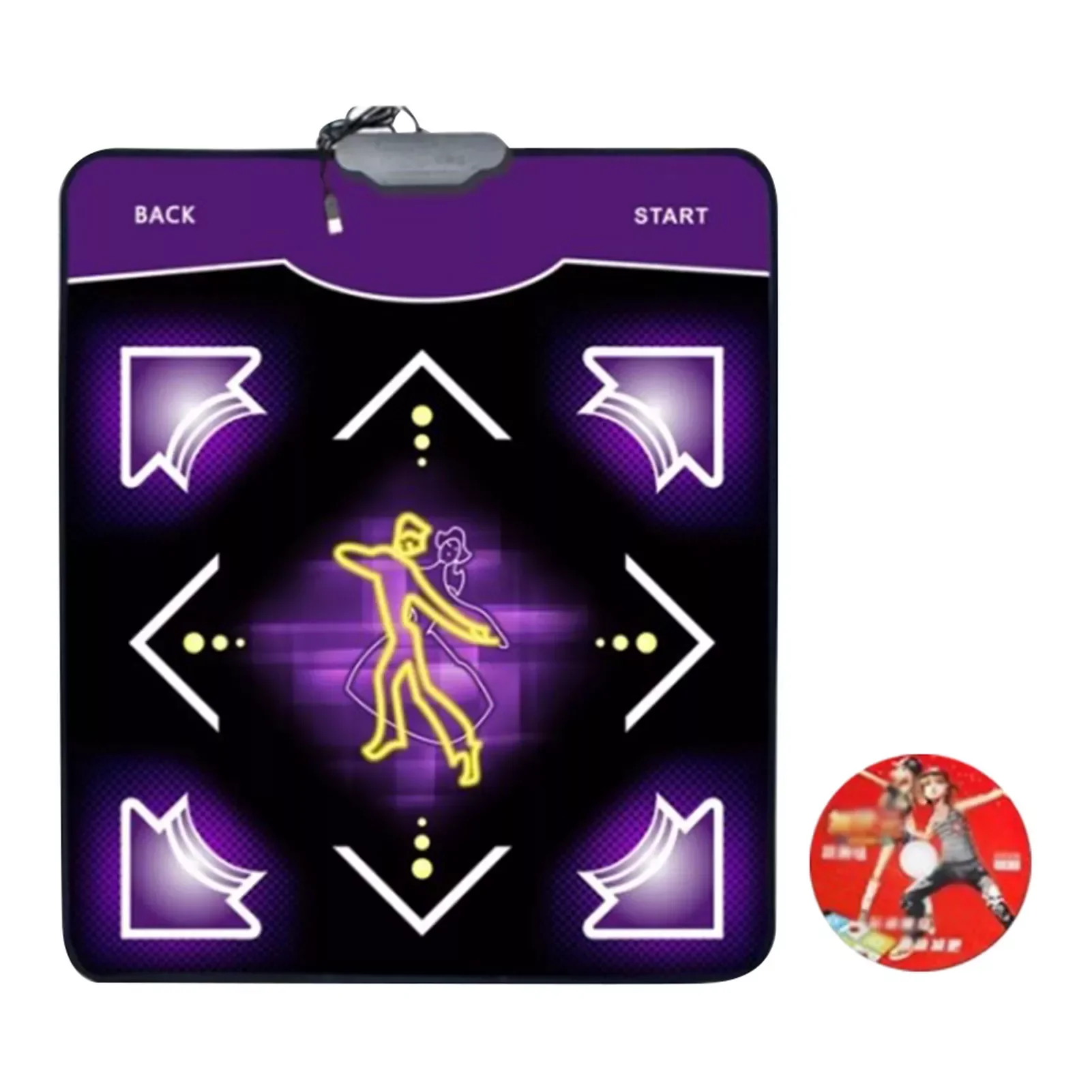 Sensitive Revolution Mat Non Slip Step Blanket Dance Pad Fitness For PC Laptop USB Interface Video Game Single Players PVC enlarge