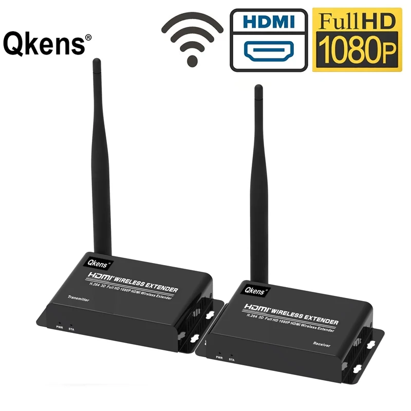 

50m Wireless HDMI Extender Transmitter Receiver Display Dongle Adapter Wireless Extender HDMI Sender for Laptop PC To TV Monitor