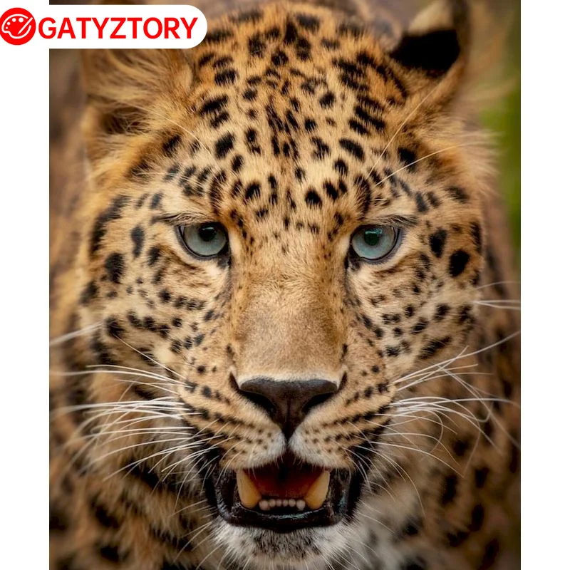 

GATYZTORY Acrylic Painting By Numbers With Frame Original Gifts Drawing By Numbers Leopard Picture Paint Crafts Home Decoration