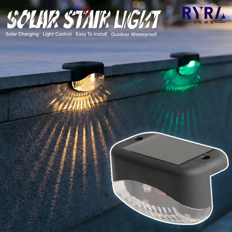 

Водонепроницаемая уличная Светодиодная лампа на солнечной батарее, освещение ступенчатого типа для сада, ландшафта Светодиодный светильн...