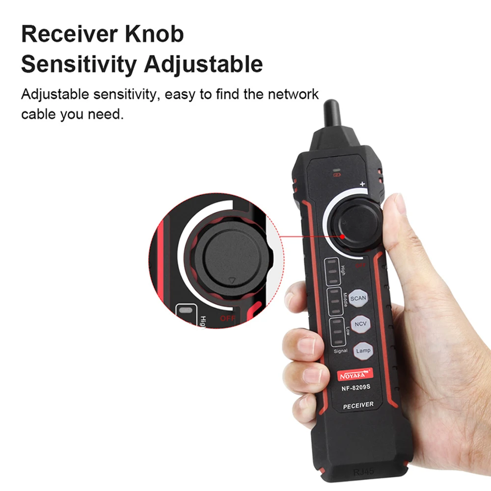 Noyafa Nf-8209s Тестер Кабеля Poe С Жк-дисплеем Wiremap Lan Cat5 Cat6 Сетевой Сканер Инструмент Для