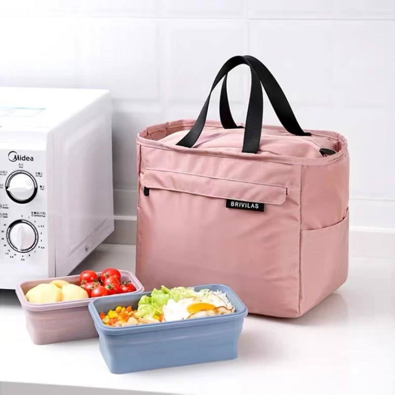 

1PCSLarge-capacity Lunch Bag Oxford Cloth Sealed Waterproof Refrigeration Food Bag Handbag Bento Bag Ladies Children Work Picnic