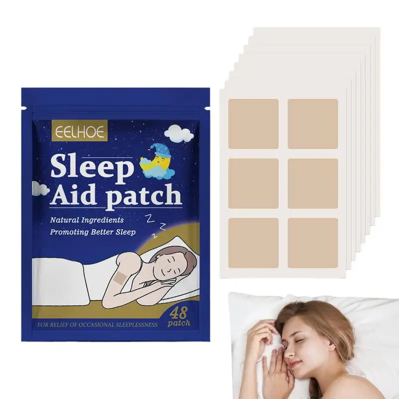 

Natural Sleep Aid Patch Portable Herbal Unisex 48PCS Improve Insomnia Sticker Plant Sleeping Sticker Plant Relax Sticker