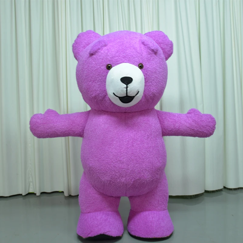 Надувной медведь плюшевый костюм-талисман костюм для косплея вечеринки пушистое