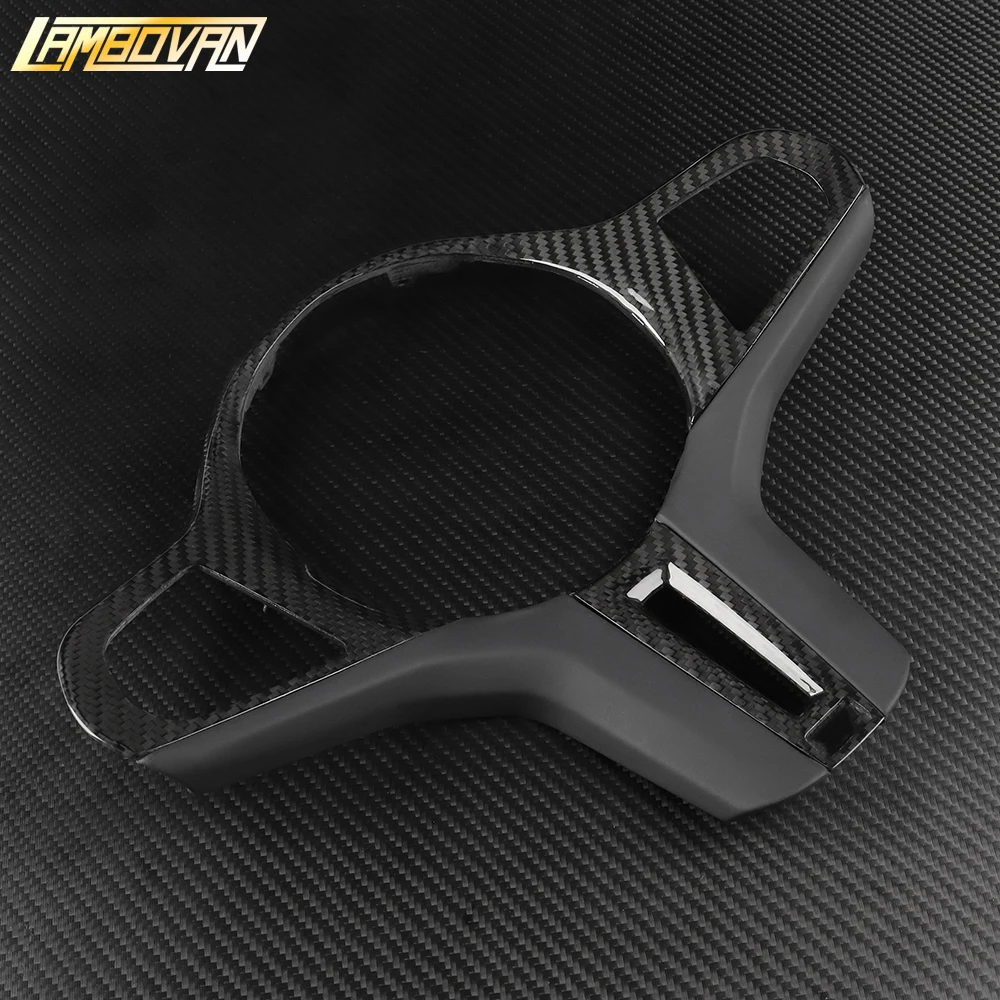 Накладка на руль из карбона для BMW M2 G87, M3 G80, M4 G82 G83, M5 F90, X3M F97, X4M F98, X5M F95, X6M F96, F92, F93 (art.: 3920dca2c69b6) - 3920dca2c69b6