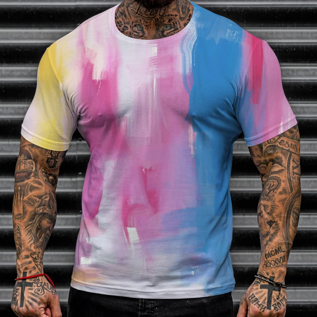 

2022 Streetwear Fashion T-shirt Men's Short-sleeved Loose T-shirt Aztec Mexico Tattoo 3D Printing Slim Round Neck Tshirt Men