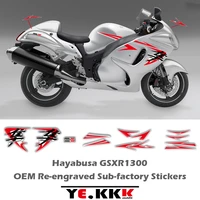 for suzuki hayabusa gsxr1300 1300r 2008 2022 new custom color full car sticker decals with air guide groove red