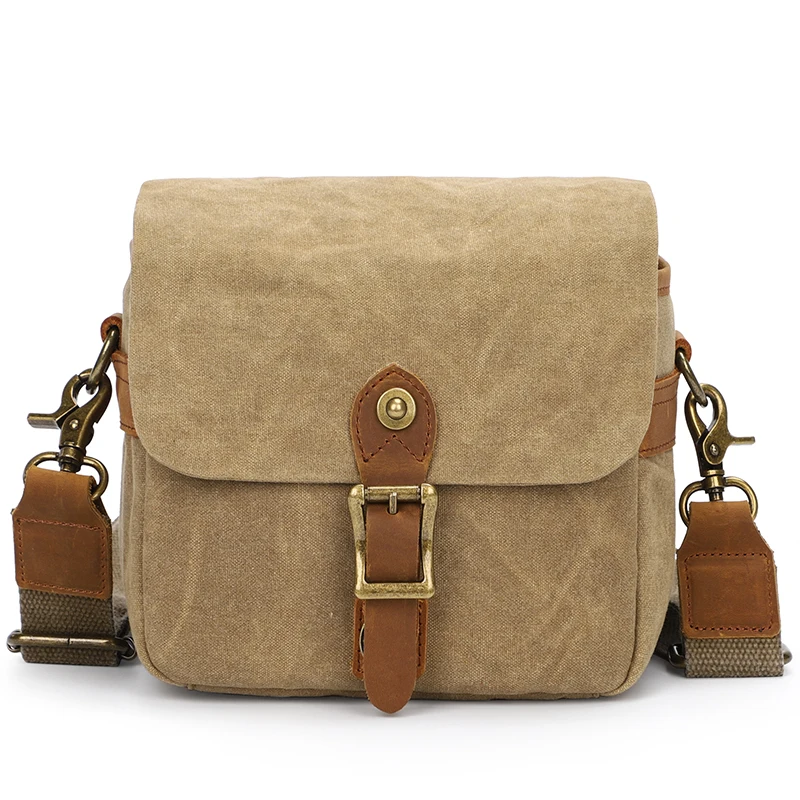 

Retro waterproof canvas micro-single camera bag men's outdoor leisure digital bag camera bag shoulder diagonal camera bag