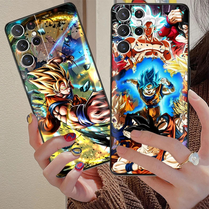 

Japan Anime Dragon Ball Goku Phone Case For Samsung Galaxy S22 S21 S20 Ultra FE 5G S22 S10 10E S9 Plus Funda Carcasa Back