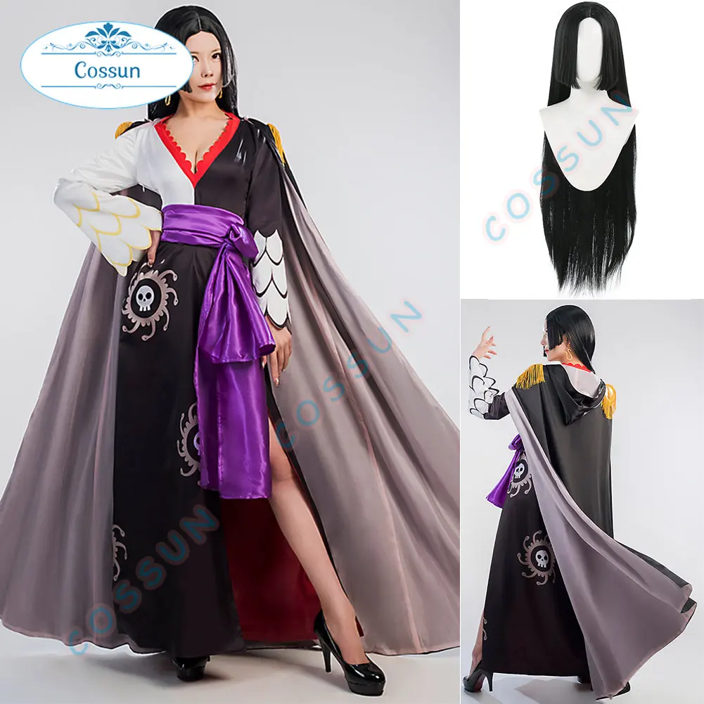 

Boa Hancock Cosplay Costume Halloween Costumes for Women Adult Wig Cloak