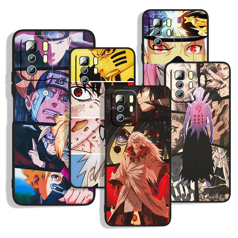 

Naruto Anime Pain Uchiha Sasuke For Xiaomi Redmi Note 11S 11T 11 10S 10 9T 9S 9 8T 8 7 6 5A 5 4X Pro Black Soft Phone Case Capa