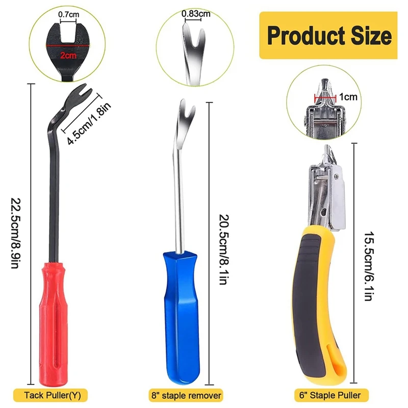 3 шт. инструмент для удаления скоб сверхмощный снятия с обивкой эргономичной
