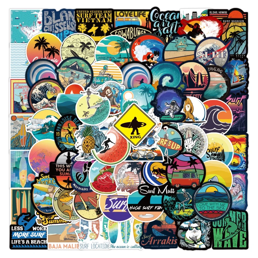 

10/50Pcs Graffiti Decorative Stickers Ipad Waterproof Skateboard Luggage Motorcycle Guitar Children's Toys Stickers QCS463