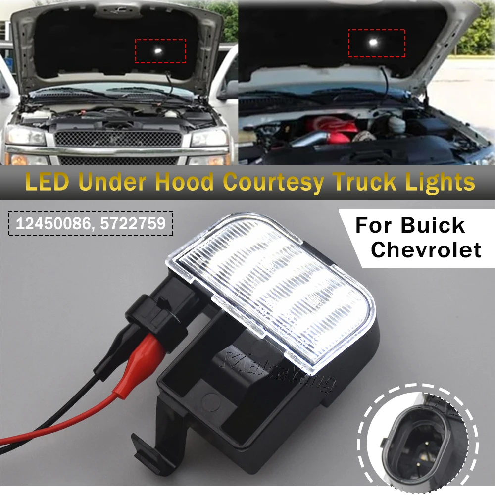 

Для Chevrolet Chevy Express 1500 2500 3500 Silverado Venture GMC Savana белые светодиодные фонари под капотом OEM 12450086