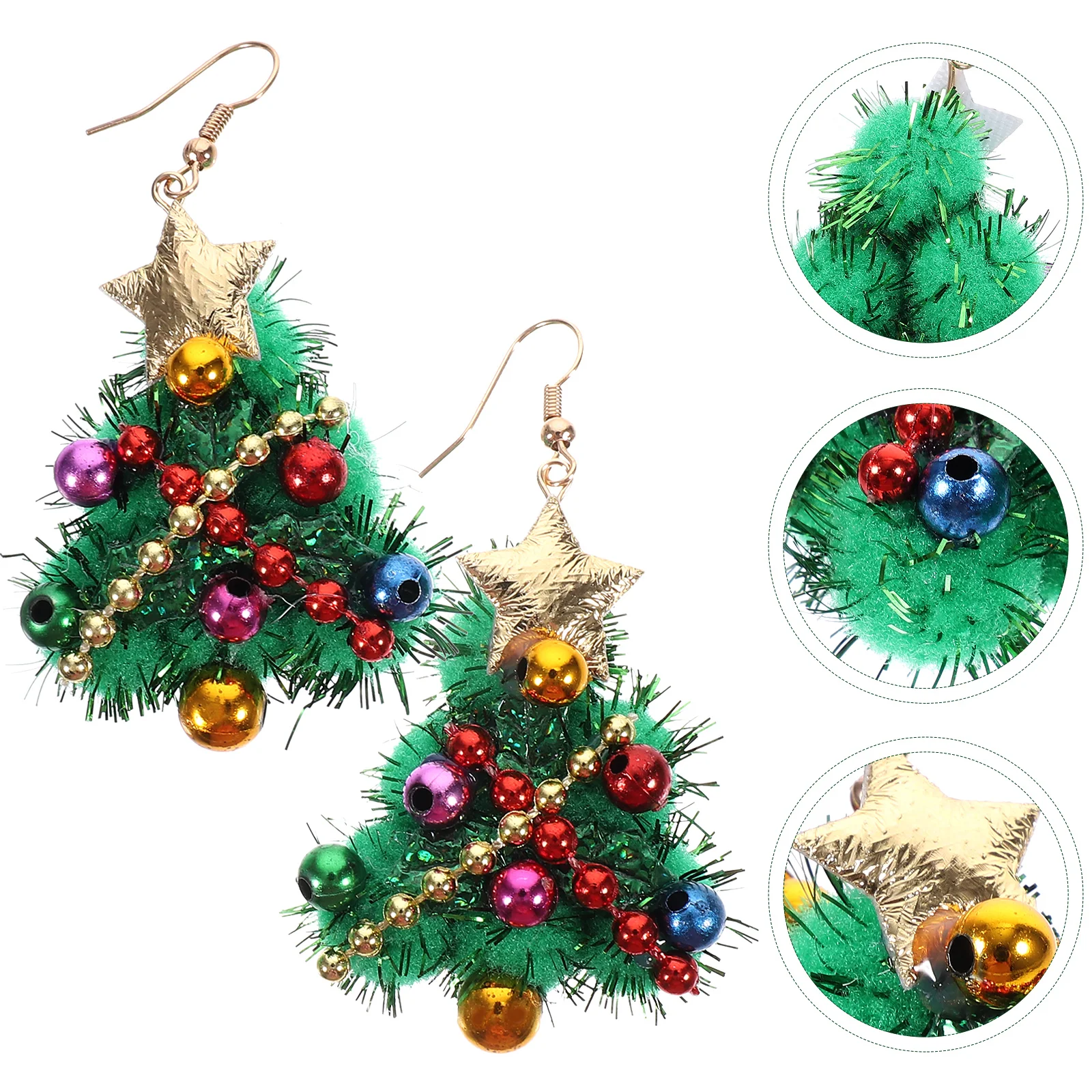 

Christmas Earring Women Earrings Decorate Tree Nativity Ornament Resin Statement Miss Flower Garland