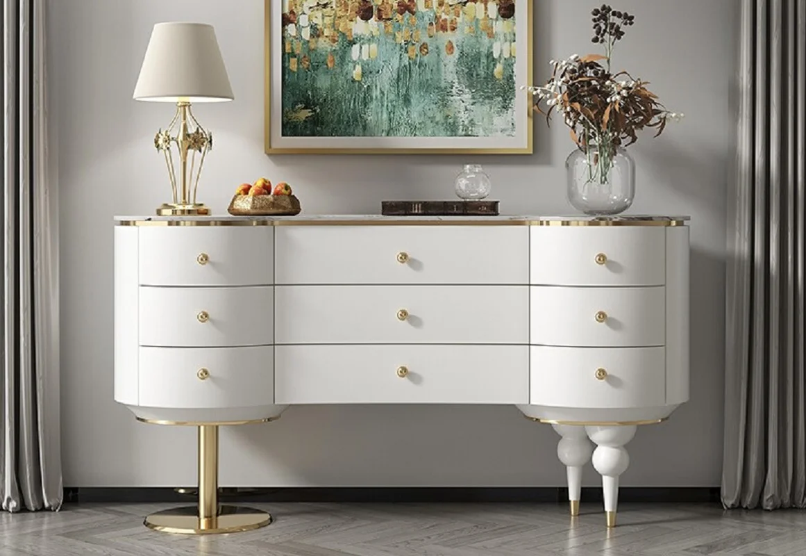 

American style luxury style, nine bucket cabinet, bedroom TV cabinet, new drawer cabinet, advanced design, entrance cabinet