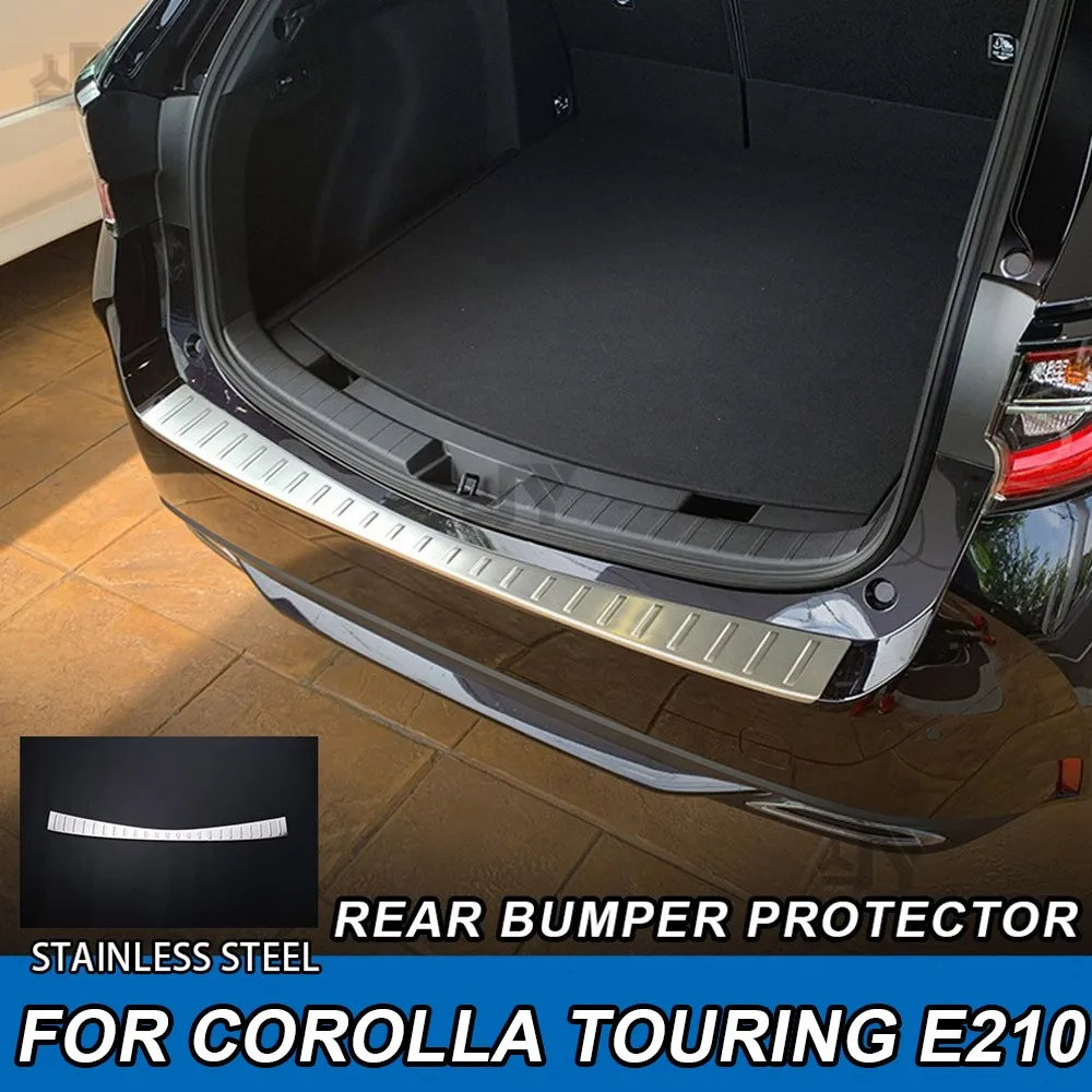 

Задний бампер автомобиля, защитные накладки против царапин, нержавеющая сталь для Toyota COROLLA TOURING E210 2019, автомобильные аксессуары