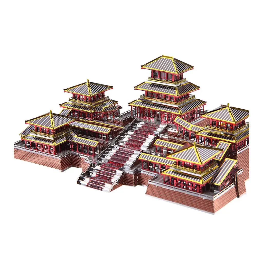 

1pc Exquisite Palace 3D Metal Puzzle Chinese Style Jigsaw Decor Gifts