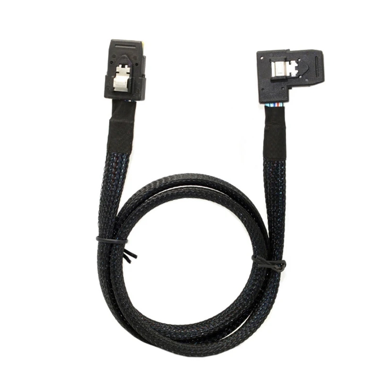 

0.8M Internal Mini SAS 36-Pin 8087 To Right Bend 90 Degree SFF-8087 Cable 36 Pin Mini SAS Cable Hard Drive Cable Computer Wire