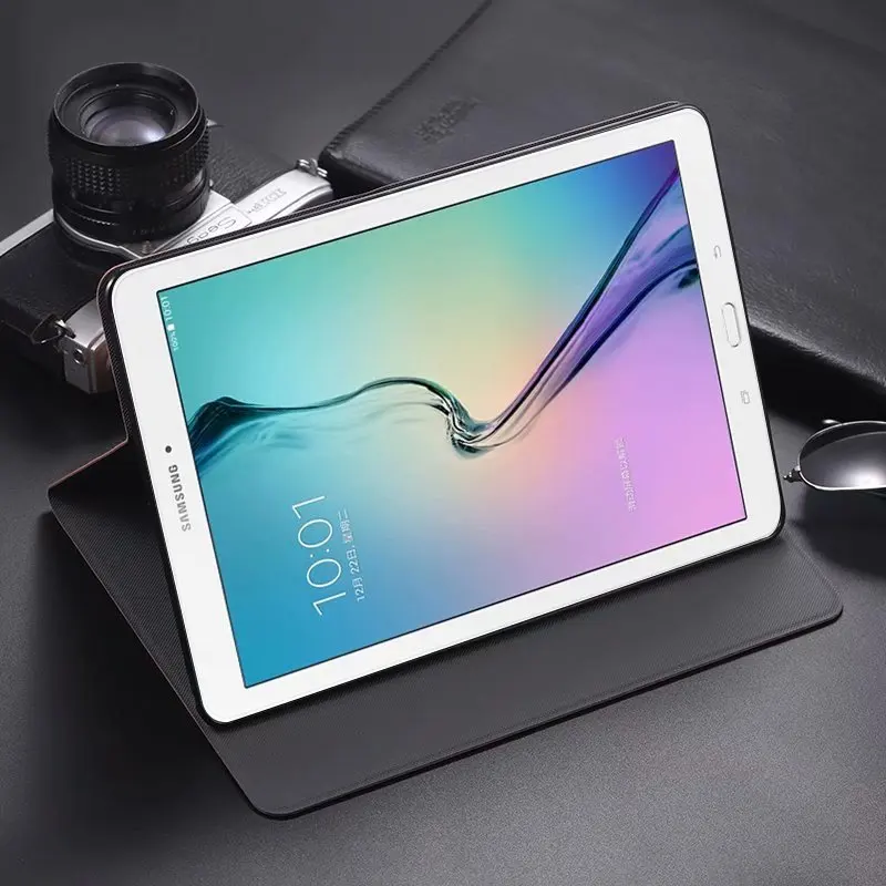

Tablet PU Leather Case for Samsung Galaxy Tab E 9.6" T560 SM-T561 Cover High-quality Flip Stand Case Protective Shell + Pen