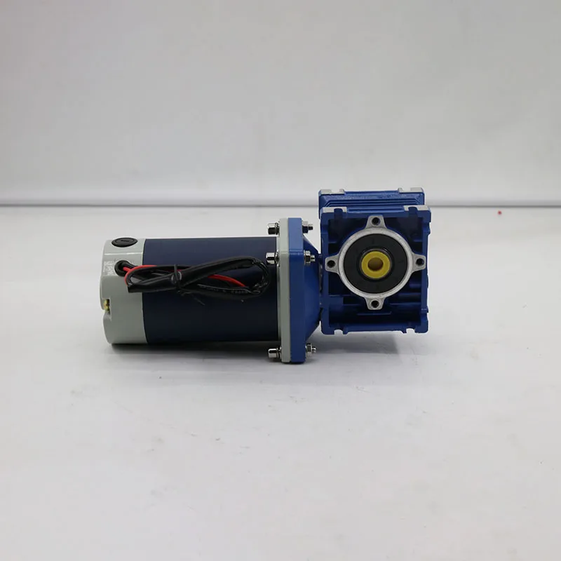 12 В 24 90 Вт NMRV30 Червячный мотор-редуктор постоянного тока с двойным выходом RV30