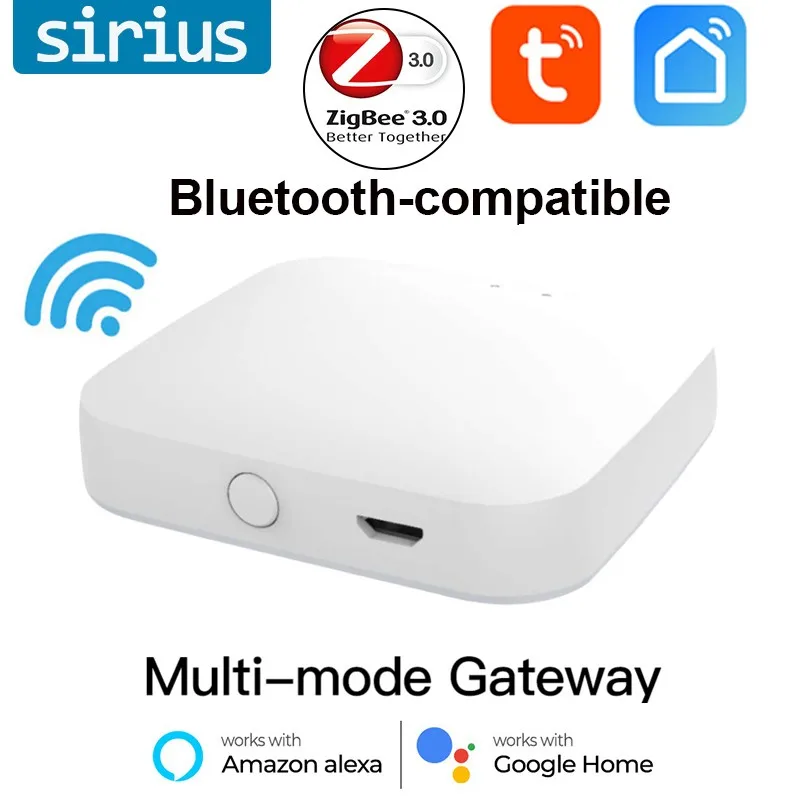 

Шлюз беспроводной Tuya с поддержкой Wi-Fi 2,4 ГГц и Google Home