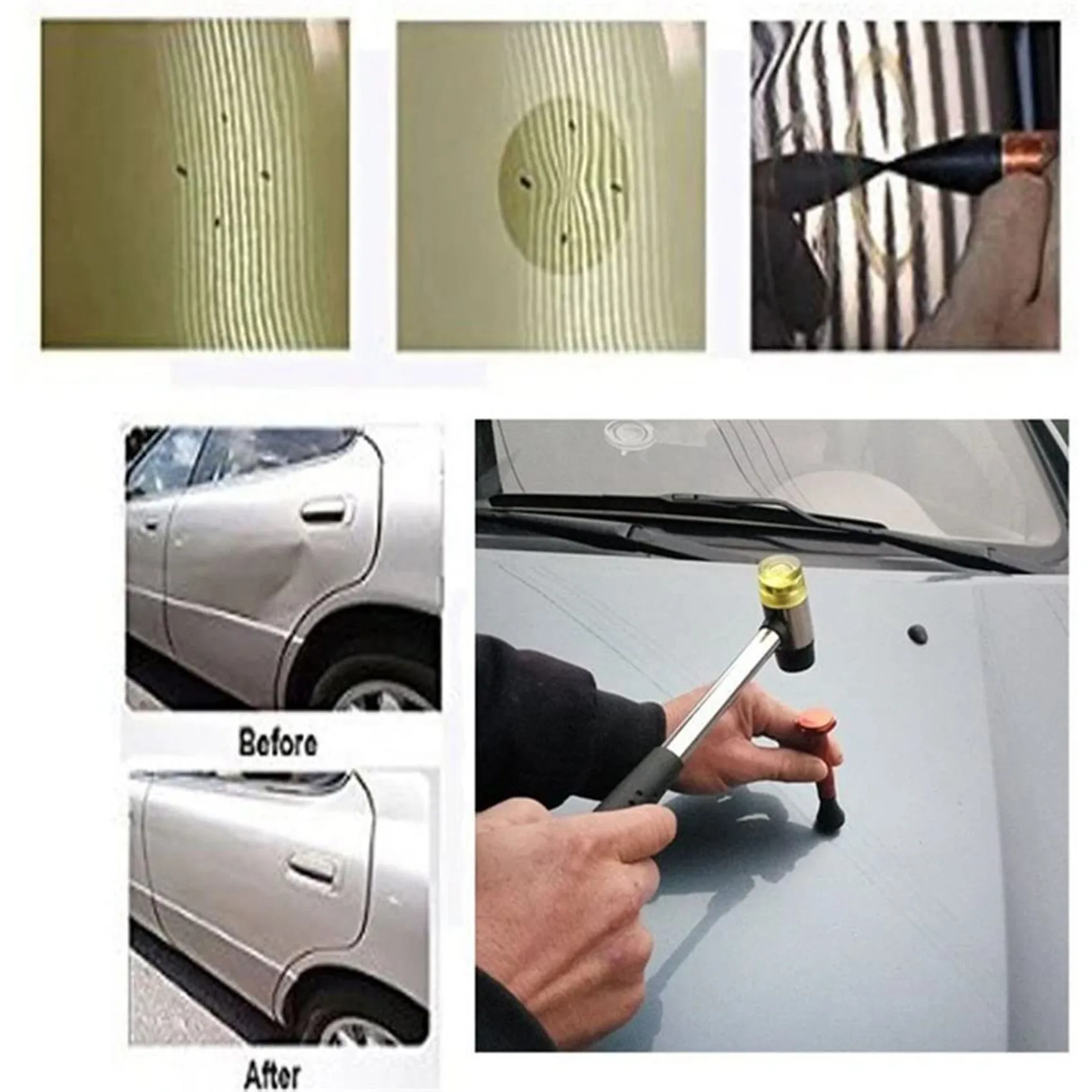 Набор инструментов для ремонта вмятин комплект из 10 алюминиевых безпокрасочного