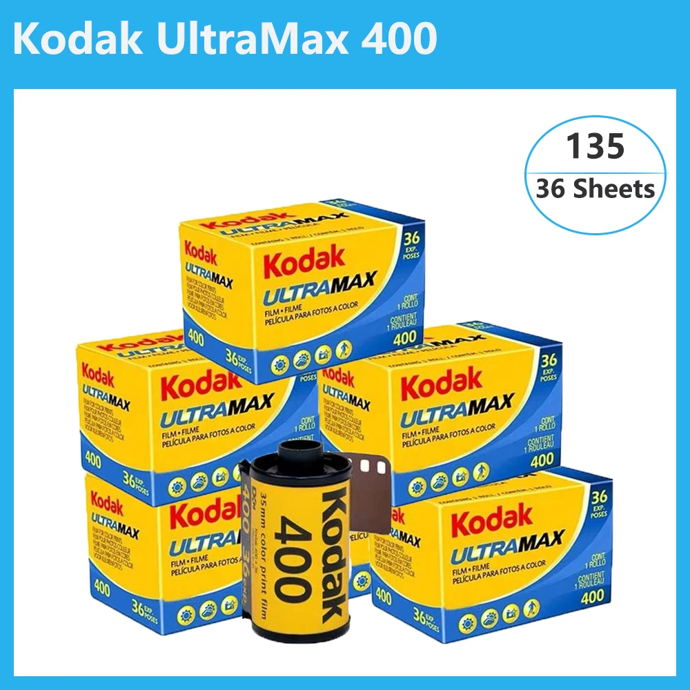 

Original Kodak UltraMax400 135 Color Film Iso 400 36 Sheets Of 35mm Film 36 Exposures For Kodak M35/M38/Fujifilm Film Cameras