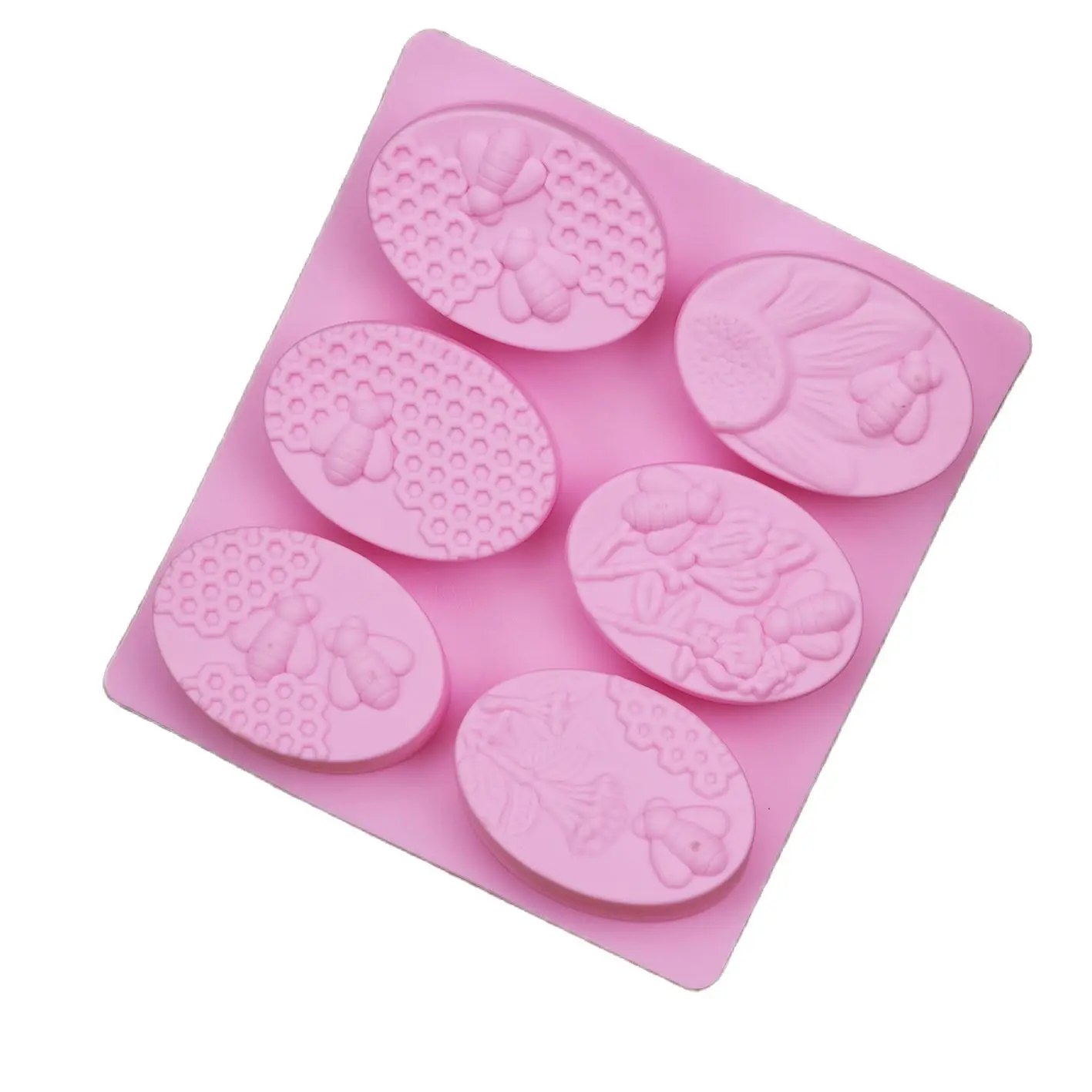 

6 Holes Bee Honeycomb Silicone Mold Cake Chocolate Mold Birthday Cake Decorating Tools Fondant Sugarcraft Cake Mold K447