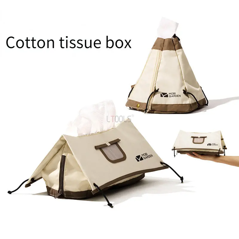 

Outdoor Camping Tent design Folding Toilet Paper Tissue Case Holder Portable Travel Napkin Storage Bag Durable Box Drop Ship