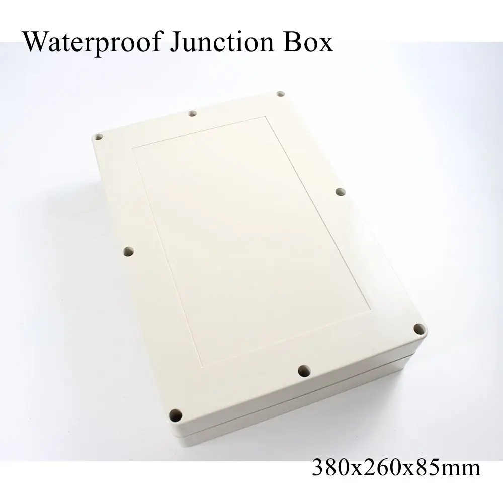 Распределительная коробка 380x260x85 мм, IP65, водонепроницаемый пластиковый корпус из АБС-пластика, чехол для инструмента, наружное подключение кабеля, электрический