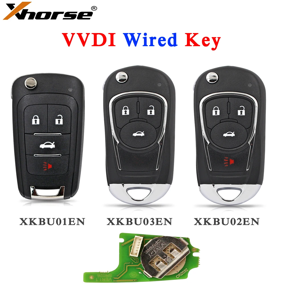 

Xhorse XK Series XKBU01EN XKBU02EN XKBU03EN Universal Wire Remote VVDI Car Key for VVDI2 / VVDI Mini / Key Tool Max for Buick