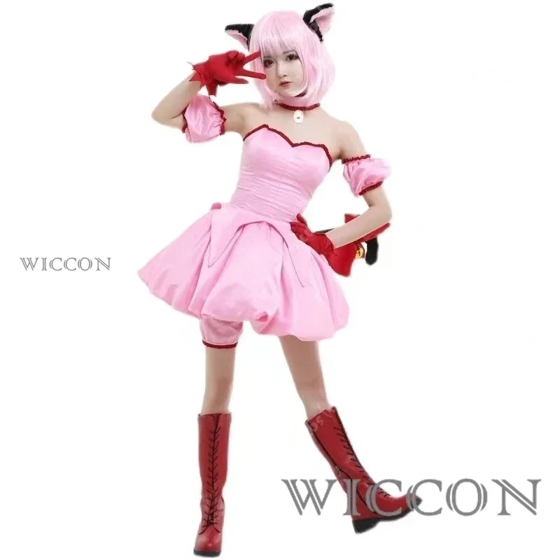 Аниме Токио Mew Momomiya Ichigo Косплей Клубника женские костюмы для косплея розовое