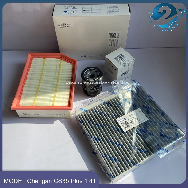 

Наборы фильтров для CHANGAN CS35 Plus 1,4 T, воздушный фильтр + Масляный фильтр + топливный фильтр + фильтр кондиционера, 3/4 шт.
