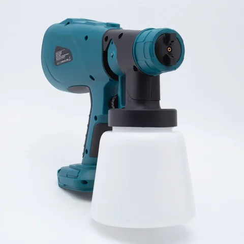 Беспроводной для Makita, аккумулятор 18 В, электрический инструмент, электрический пистолет-распылитель, 800 мл, 200 Вт, распылитель краски, мебель, стальное покрытие, аэрограф