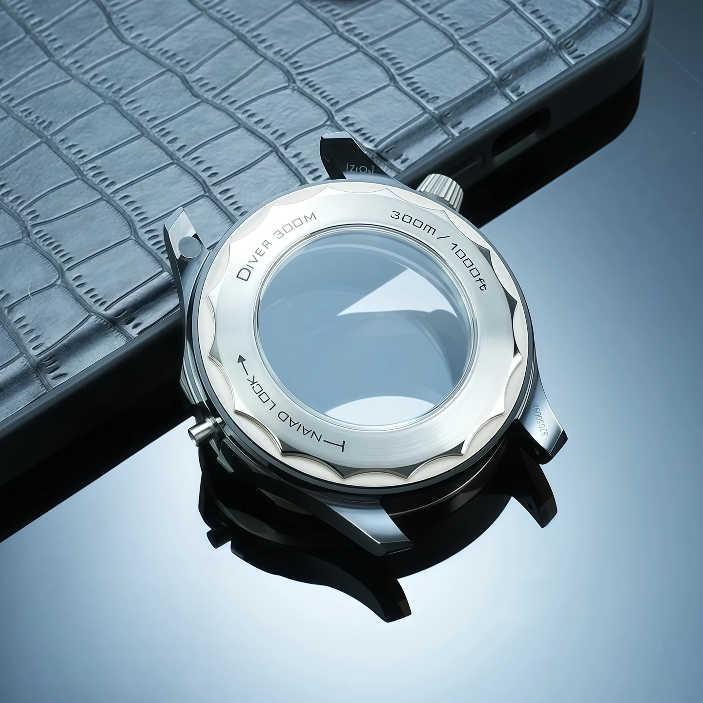 Фото 2824 Аксессуары для механизма Omega Seamaster 300 Series 43 мм Керамический корпус для часов 304L Нижняя крышка Набор зеркал из сапфирового стекла №2