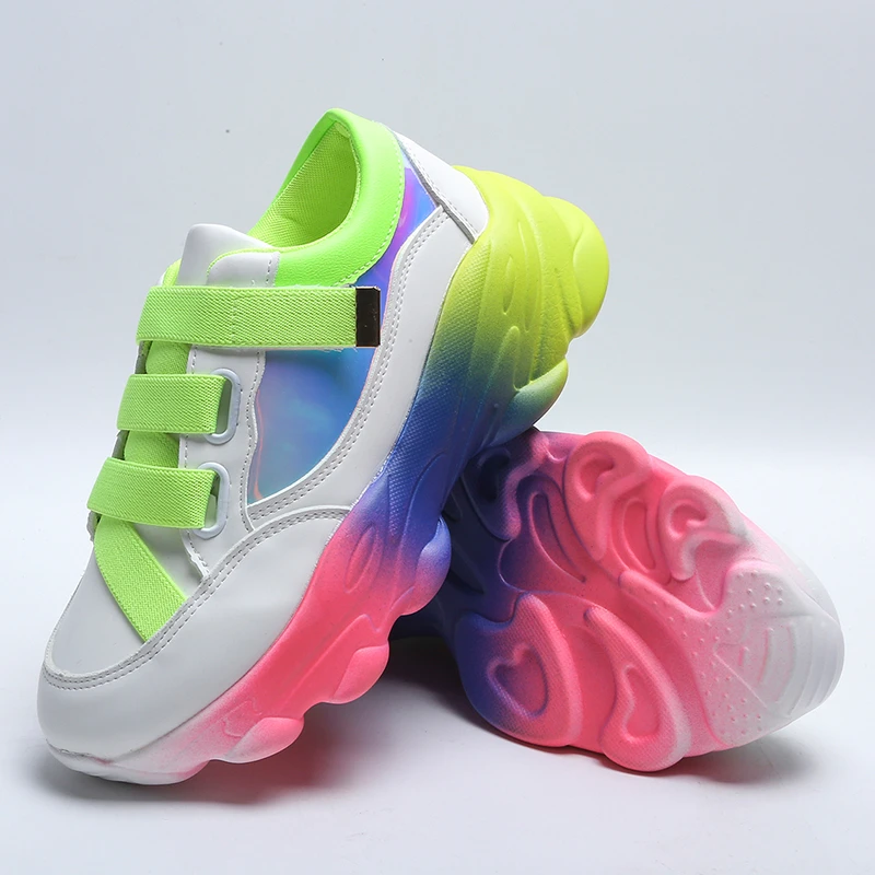 Женские кроссовки на платформе Корейская женская обувь Женская теннисная