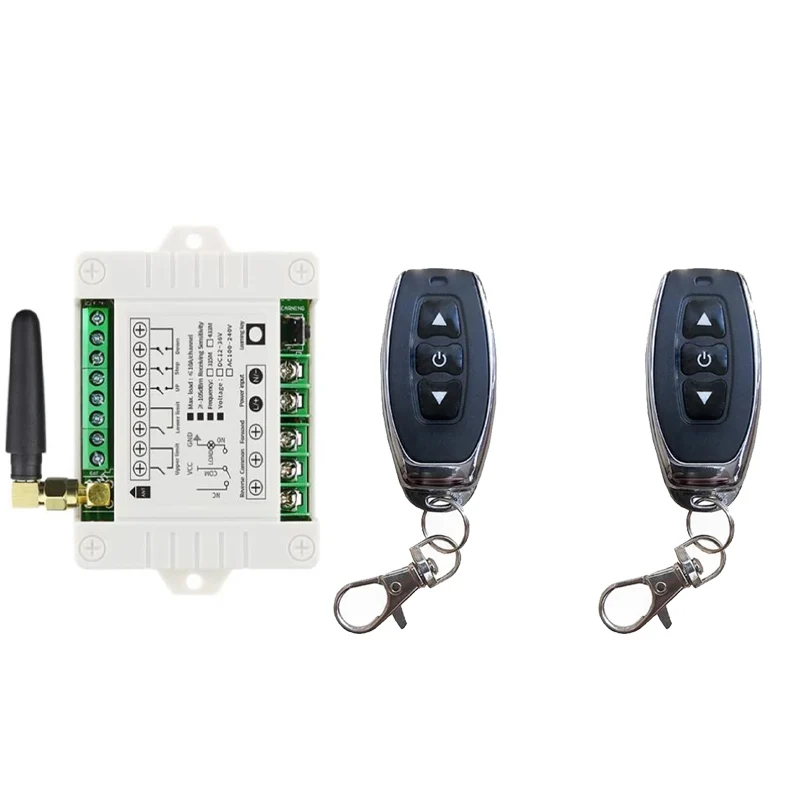433 МГц RF AC 110 В 220 электрические двери/шторы/жалюзи границы беспроводной