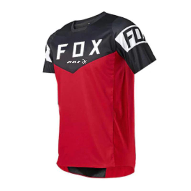 Men's Downhill Jerseys  BAT Fox Mountain Bike MTB Shirts Offroad DH Motorcycle Jersey Motocross Sportwear Racing Bike images - 6