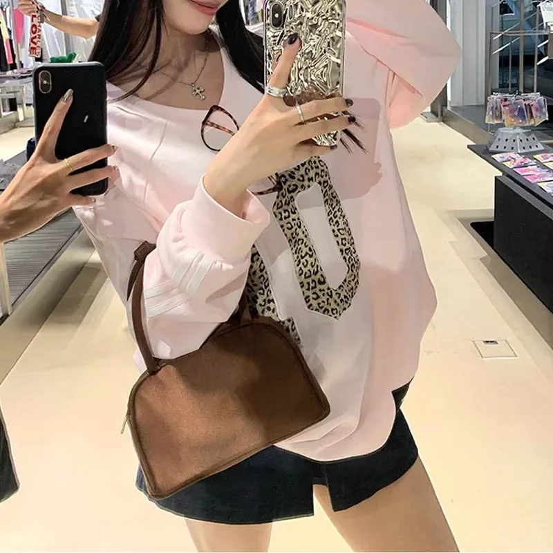 Осень 2024 свитшот с принтом Los Angeles Vibe Винтажный дизайн чувствительность