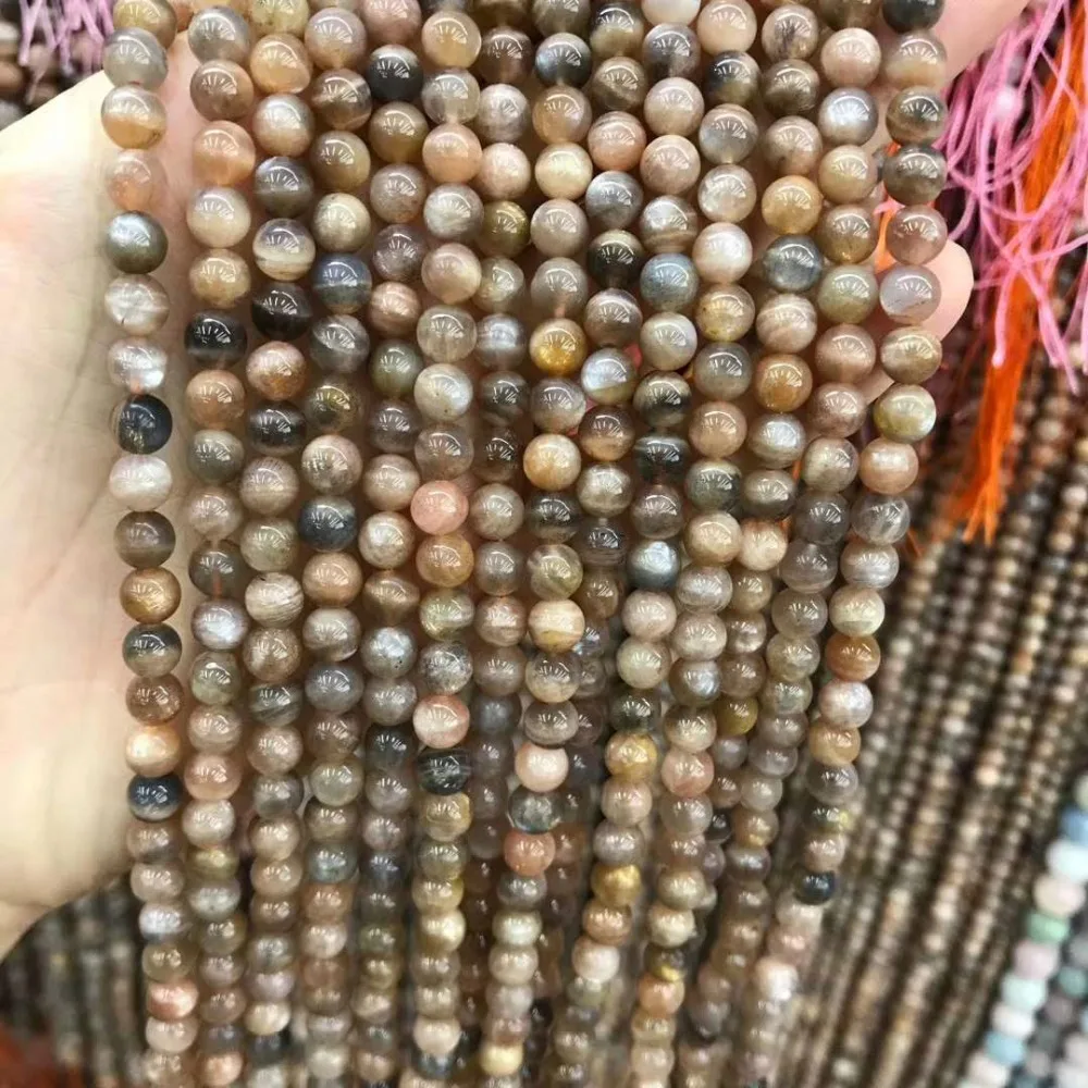 

Круглые бусины из лунного камня, 8 мм, 15 дюймов