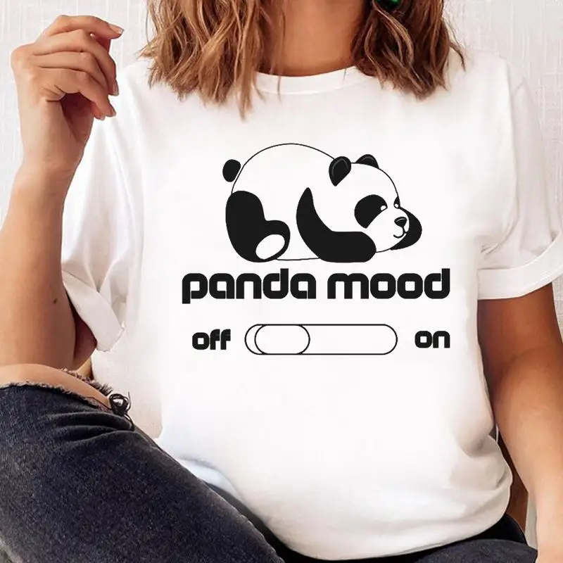 

Женская футболка с принтом в стиле 90-х новая стильная футболка с графическим рисунком Женский Осенний топ с рисунком панды любви женская мо...