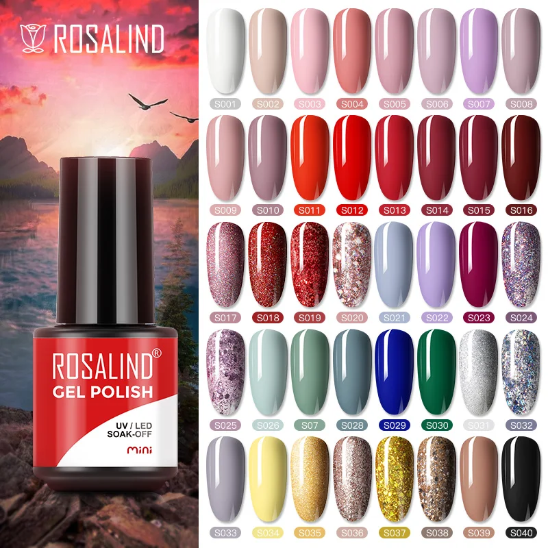 

Гель-лак ROSALIND полуперманентный для ногтей, 7 мл